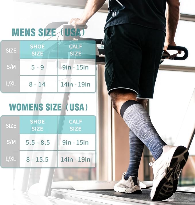 Copper Compression Socks for Women & Men (6 pairs) - Best Support for Nurses, Running, Hiking, Recovery - Image 6