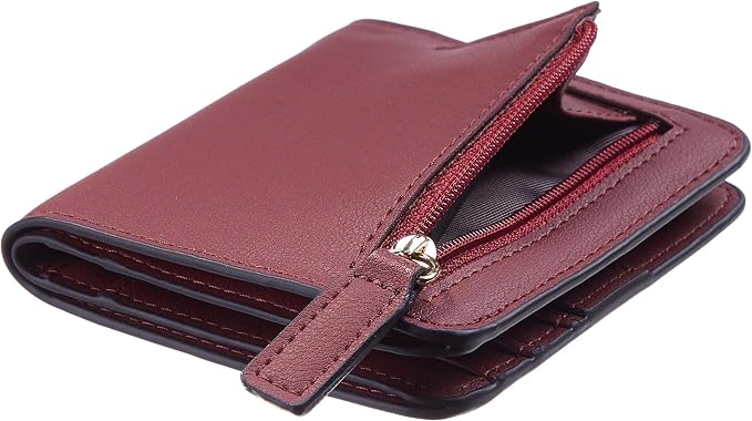 Gostwo Small Wallet for Women, Slim Bifold Credit Card Holder, Compact RFID Blocking Cash Wallet, Billfolds Thin Leather Zipper Pocket, Mini Wallet Gift for Ladies Teen Girls Travel with ID Window - Image 7