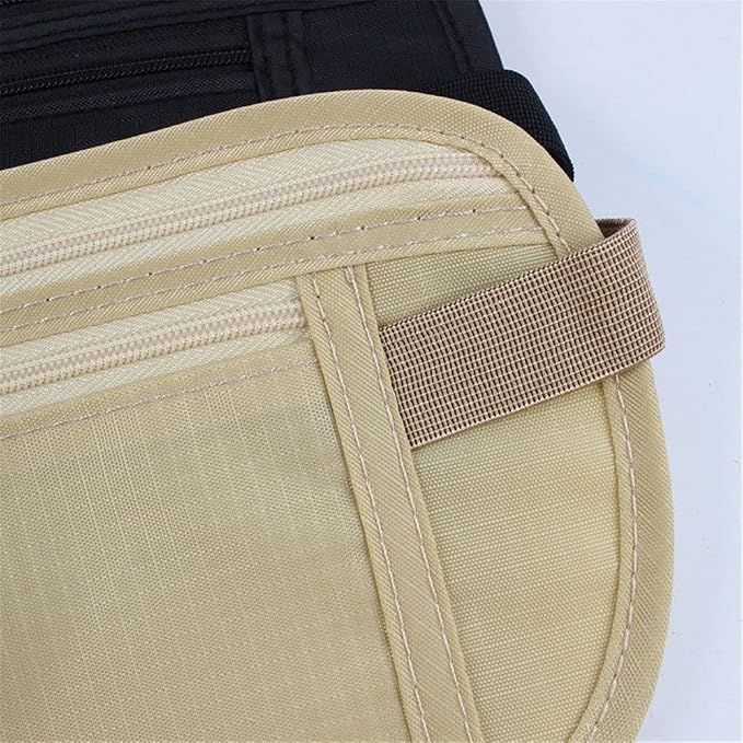 2 Pack Travel Money Belt Waist Wallet, Slim RFID Blocking Passport Holder, Invisible Belt Bag Fanny Pack for Men Women - Image 5