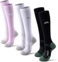 Compression Socks for Women and Men,Mild Support(3 Pairs) Unisex | Knee High,Graduated Compression,L/R Foot Labels,Breathable Fabric,Best for Flying/Nurses/Travel/Cycling/Pregnancy/Daily Wear by musesox