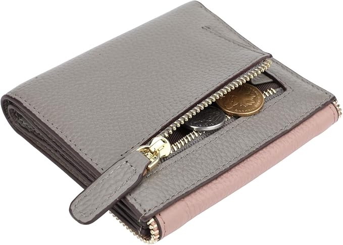Ultra Thin Small Compact Leather Womens Girls Wallets RFID Blocking Credit Card Holder for Women - Image 3