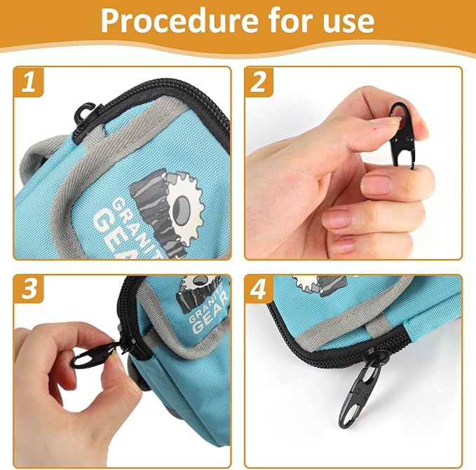 Phinus Lock Combo, Total 21PCS Clips Anti-Theft, S Shaped Zipper Locks, Locks Anti-Theft for Luggage, Clothing, Backpacks, Boots, Purses, Travel Outdoor Sports - Black - Image 6