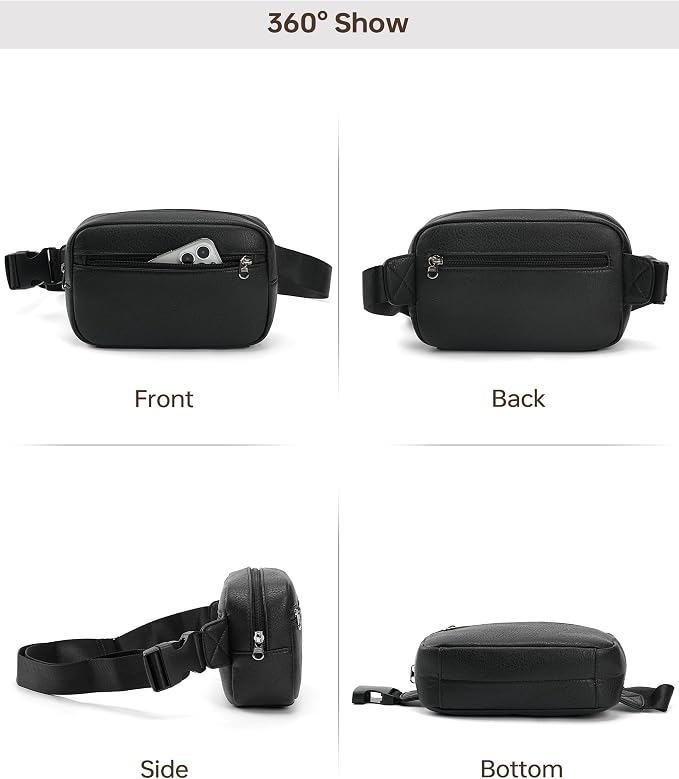 Fanny Packs Belt Bag For Women Men Everywhere Small Fashion Crossbody Bags Waist Pack Vegan Leather Waterproof Cute Sling Chest Bag For Women - Image 7