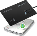 [ Apple Mfi Certified ] Wallet Tracker Card Works with Apple find My(iOS Only) Tracking Card, Rechargrable Smart Card Tracker, 1.7mm IP68 Waterproof Item Locator for Luggage, Passport, Bags by SpoteloTrackingAccessories