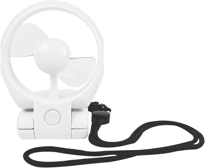 Travelon 3 Speed Personal Folding Fan - White - Image 5