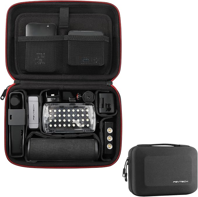 PGYTECH Camera Carrying Case Storage Box Handbag for Action Cameras | Splashproof Hardshell Hand Bag, Compatible with DJI OSMO Action 6/5 Pro/Pocket 4/3/Xtra Muse/Luna Ultra/Gopro/Insta360 by PGYTECH-US