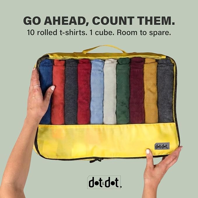 Large Packing Cubes for Travel - 5pc Packing Cubes for Suitcases - Lightweight Luggage Organizer Bags (Non-Compression) - Image 6