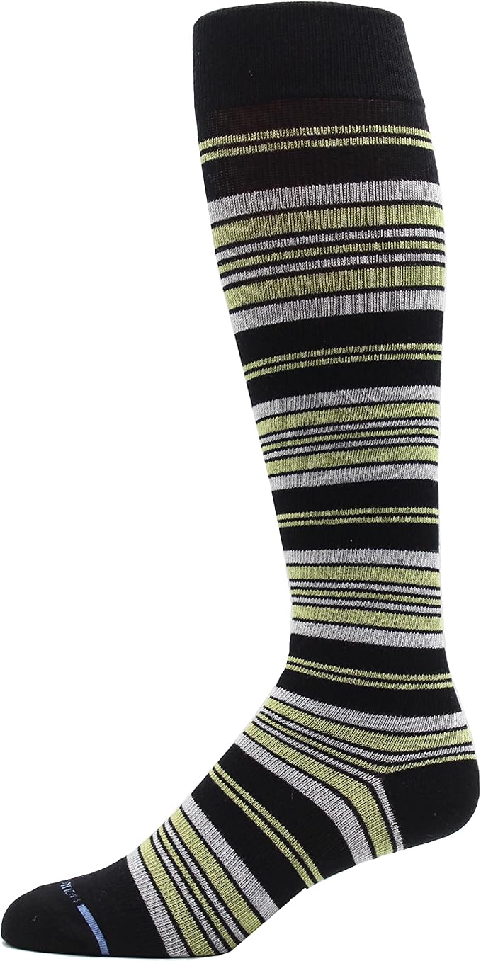 Dr. Motion 4 Pairs Men's Athletic Traveler Graduated Compression Knee High Socks - Image 3