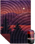 Puffy Camping Blanket,Large Camp Blanket Outdoor Camping Quilt Waterproof | Lightweight Printed Warm Packable Down Alternative Blanket for Camping,Traveling, Stadium, Hiking, Picnics by hotkoko