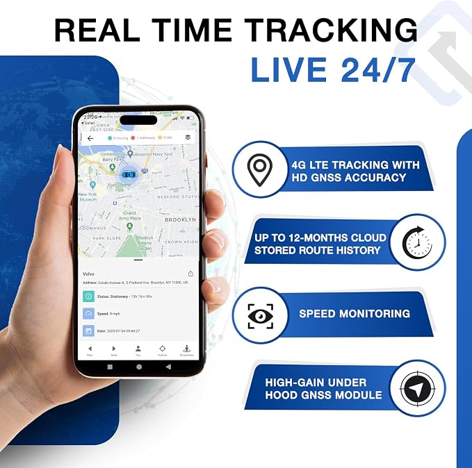 DB2-4G GPS Tracker for Vehicles – Real-Time Vehicle Tracking Device for Car, Van, Motorhome | Easy Battery Install | Live App Tracking | 4G Fleet Tracking | Low Cost Plan | Free Trial - Image 3