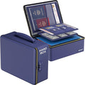 ENGPOW Fireproof Document Box with Lock & Heat-Resistant Fireproof Zipper | 6400°F 12-Layer Fire Protection, Hard File Organizer with Pockets, Portable Home Chest Safe Storage for Money,Jewelry, Blue by ENGPOW