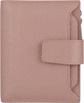 Small Compact Women Wallet RFID Blocking Genuine Leather Bifold Purse with ID Windows by Lavemi