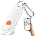 Personal Safety Alarm for Women, Rechargeable 135dB Siren with Flashing Light, Anti-Loss Locking Pin, Keychain SOS Alarm Works with Apple Find My, Kids, Seniors, Night Runners, iOS Only, White by Unknown
