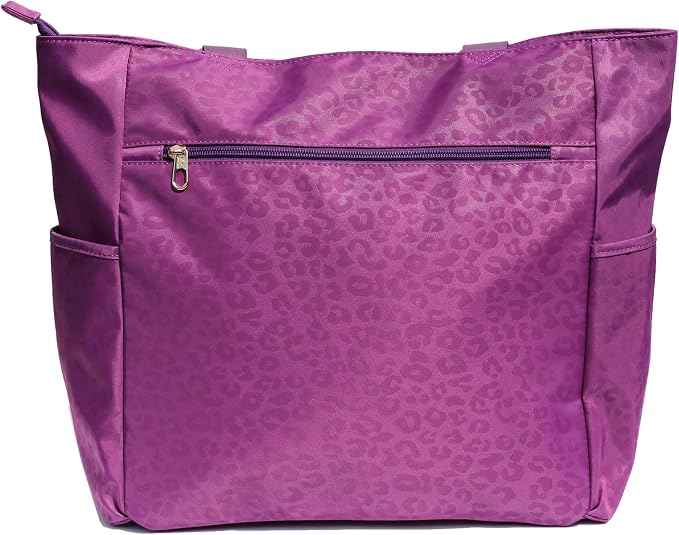 ESVAN Original Floral Tote Bag Large Shoulder Bag with Multi Pockets for Gym Travel Beach Daily Bags - Image 4