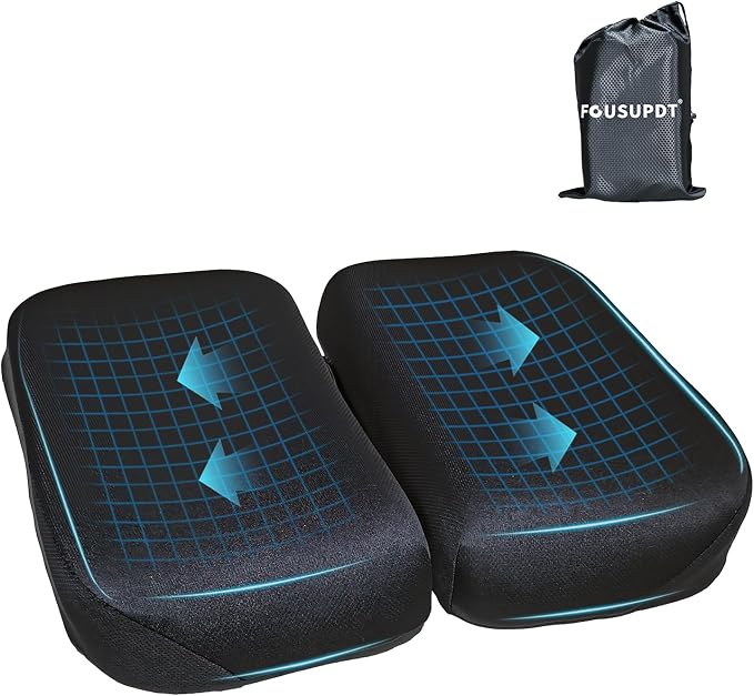 Adjustable Seat Cushion, Memory Foam Office Chair Cushion, Car Seat Cushion, Foldable Travel Cushion for Tailbone Pain, Sciatica Pain Relief, Lifting Cushion for Sitting, Driving, Traveling(Small) by FOUSUPDT