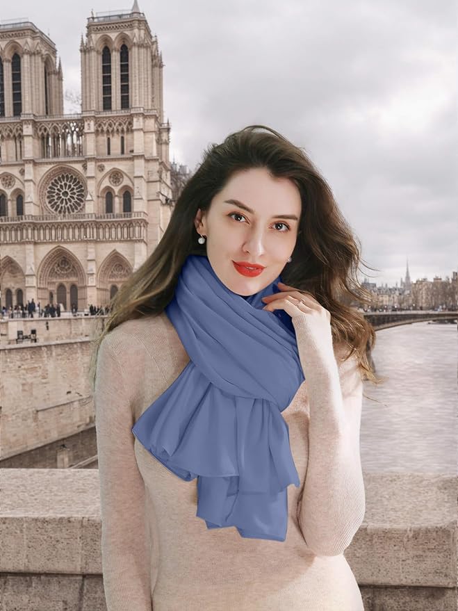 VENVSBEE Shawl Wraps for Women, Travel Scarf Soft Blanket Wrap Pashmina Travel Accessory for Airplane - Image 3