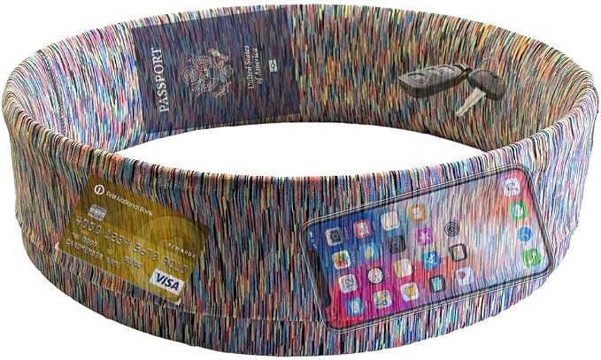BANDI Pocketed Wraps – Running Waist Belt with Pockets for Phone, Money, Keys & Medical Devices | Secure, No-Bounce Travel & Fitness Belt, for Women and Men, USA Company - Image 2
