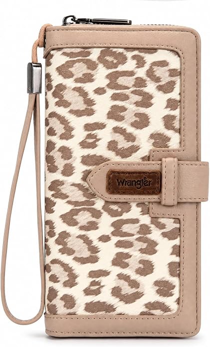 X Wrangler Women's Wallets Bifold Wristlet Wallets for Women Large Capacity Credit Card Wallet with ID Window by THEOFFICIALMONTANAWEST