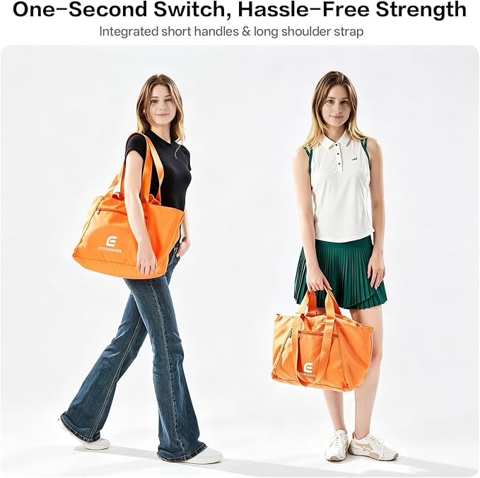 EKOROMIER Dual-Handle Expandable Tote Bag,Ultra-Lightweight Travel Bag | Expandable 30L-50L waterproof handbags & wear-resistant shopper. Perfect weekender, carry on, gym or beach bag. - Image 2