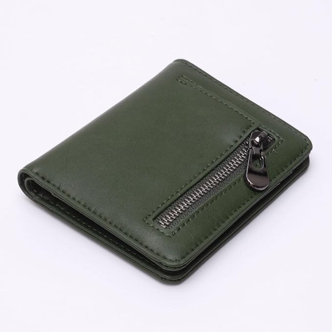 Alldaily Small RFID Wallet for Women Slim Compact Bifold Pocket Ladies Travel Mini Purse (Green) - Image 4