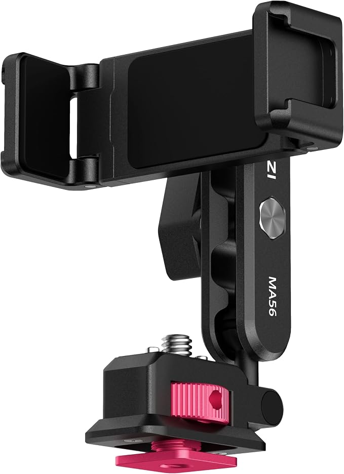 ULANZI MA56 4-in-1 Metal Phone Tripod Mount with Cold Shoe & Arca Swiss Plate, 360° Adjustable Hot Shoe Camera Phone Mount for iPhone, Compact All-in-One Adapter for Smartphone Photography & Video by ulanzi