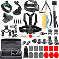60 in 1 Action Camera Accessories Kit for GoPro 13 12 10 9, Insta360, DJI | Compatible with GoPro Hero 8 7 6 5 , AKASO，Campark APEMAN Action Cams by Black+pro