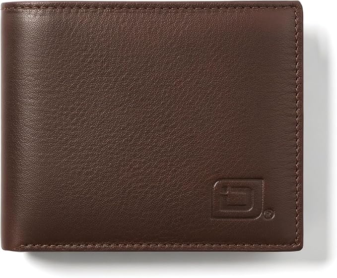 Extra Capacity Bifold Wallet for Men - RFID Blocking Genuine Leather Wallet by IDStronghold