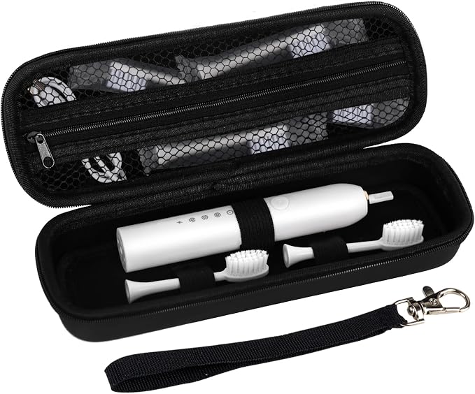 Hooqict Electric Toothbrush Travel Case for Oral-B Pro 1000, 2000, 3000, 3500, 1500 Travel Toothbrush Case Holder with Mesh Pocket Cover Protection, Protective Storage Bag Toothbrush Carrier by Hooqict