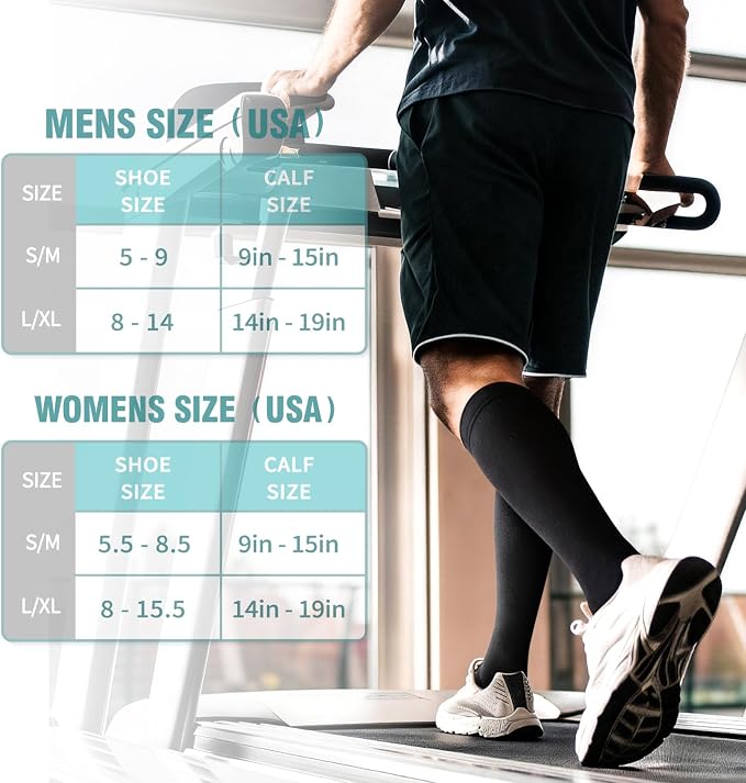 Copper Compression Socks for Women & Men (6 pairs) - Best Support for Nurses, Running, Hiking, Recovery - Image 6