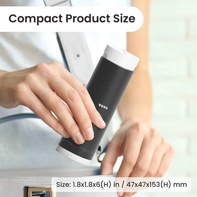 VOVO Go Portable Electric Bidet for Travel - 2 Adjustable Pressure Settings, Compact Handheld Bidet, Ideal for Personal Hygiene & Postpartum Care, Lightweight & Leak-Proof, Made in Korea - Black - Image 8