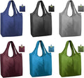 BeeGreen Reusable Bags Tote Bags for Women - 6 Pack Bulk Extra Large Reusable Gifts Bag with Handles - Heavy Duty Foldable Machine Washable Travel Grocery Bag Organizer (Packable Shopping Bags)​ by BeeGreen