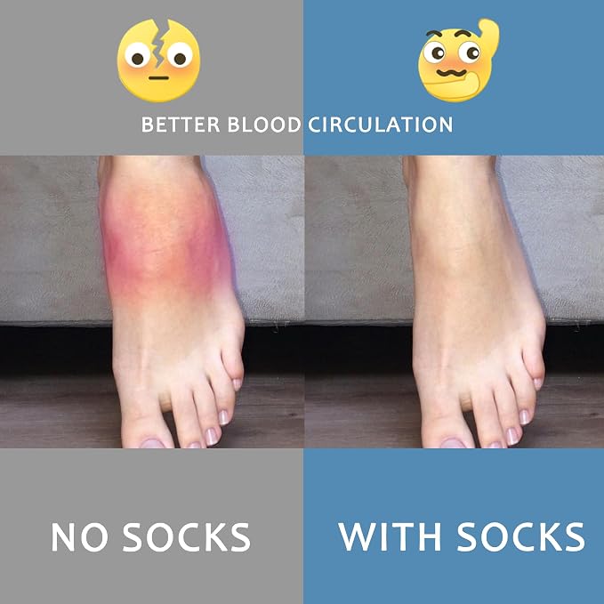 fenglaoda Compression Socks for Women Men Support Circulation 6 Pairs Socks For Nurse, Travel, Flight - Image 3