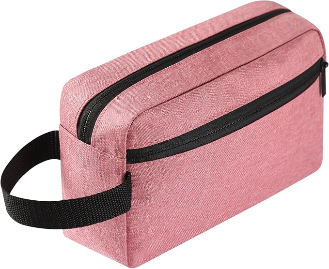 Icramsy Travel Toiletry bag Toiletry bag for women men Hanging Cosmetic bag Travel accessories for Women Men (Dusky pink) by Icramsy