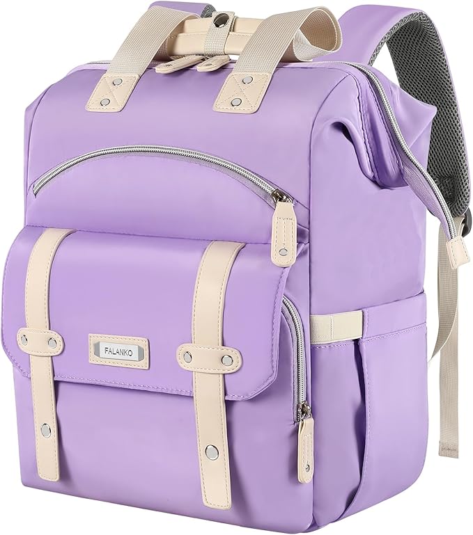 FALANKO Laptop backpack for Women, Computer Backpack Fits 15.6Inch Laptop with RFID Water Resistant Teacher work nurse Doctor by FALANKO
