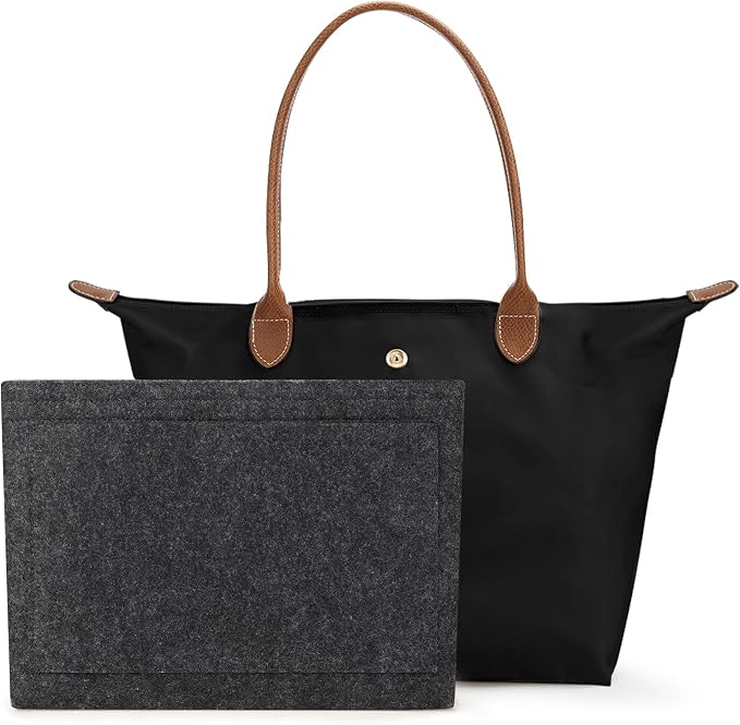 Tote Bag for Women with Purse Organizer Insert. | Foldable Large Capacity Waterproof Nylon Bag for Travel, Work, and Daily Use. by SEAFTE