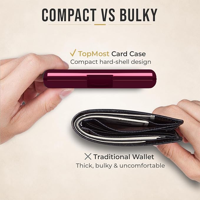 TopMost Aluminum Wallet, Card Case Wallet, Metal RFID Credit Card Holder for Men & Women, 6 Cotton Slots for 10-12 Cards And Bills, Rfd Protective - Image 5