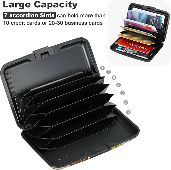 RFID Aluminum Wallet Credit Card Protector Case Holder for Men Women | Mini RFID Aluminum Wallet Credit Cards Holder Business Card Case Metal ID Case for Men Women - Image 5