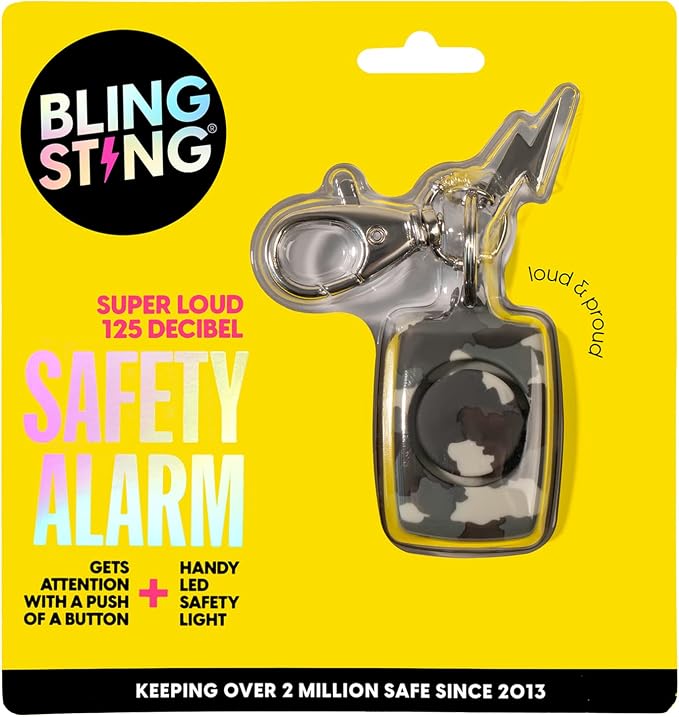 Mini Personal Safety Alarm for Women - 125 Decibel Loud Self Defense Alarm - LED Light & Keychain Clip - Image 5
