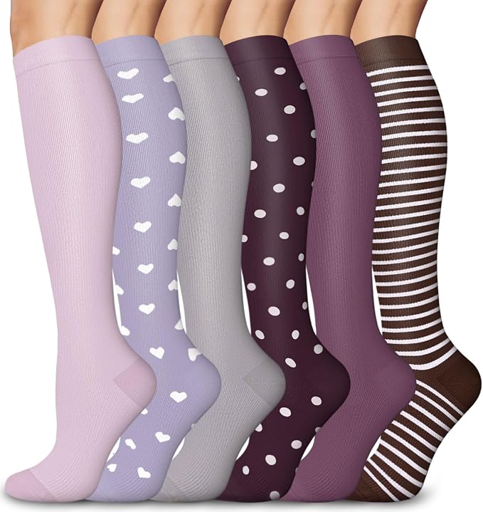 Aoliks Medical Compression Socks for Women & Men, Support Knee High Socks for Running,Nurses,Travel by Aoliks