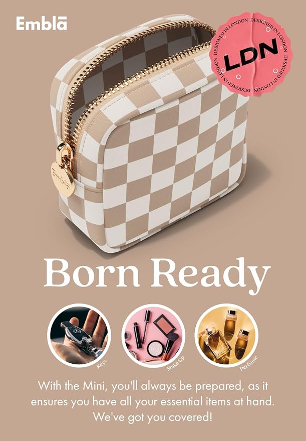Makeup Bag for Women, Travel Cosmetic Organizer, Waterproof Toiletry Pouch | Small Nylon Cosmetic Bag with Zipper, Water-Resistant Beauty Pouch for Purse, Travel Essentials, Make up Case - Image 4