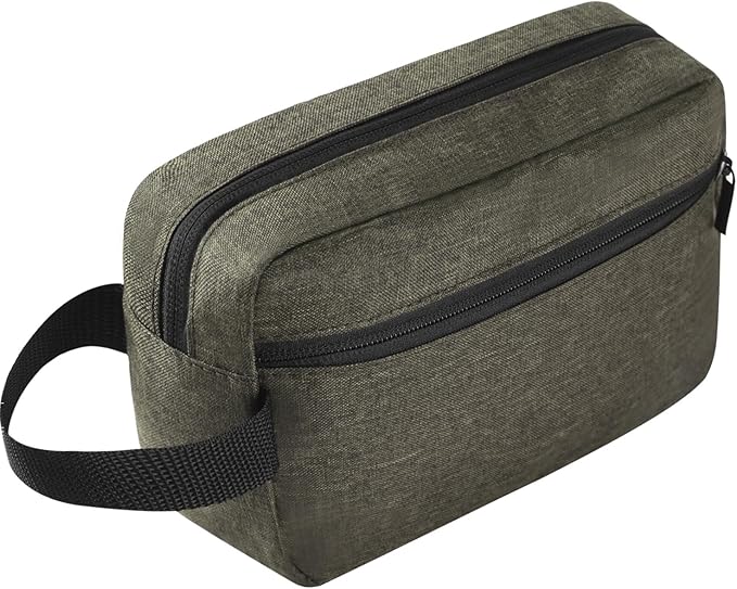 Icramsy Travel Toiletry bag Toiletry bag for women men Hanging Cosmetic bag Travel accessories for Women Men (Deep green) by Icramsy