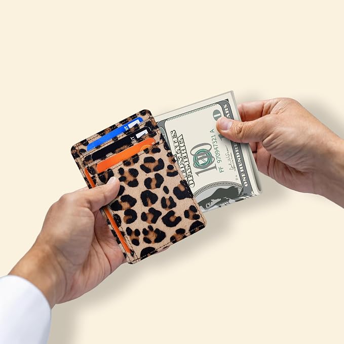 Oak Leathers Leather Slim Wallet Unisex - RFID Minimalist Card Holder - Image 4