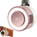 Portable Clip-On Fan, Mini USB Rechargeable 360° Rotatable Fan, Personal Fan 3-Speed Silent Mini Bladeless Fans (Pink-2000mAh) by Ahuccf