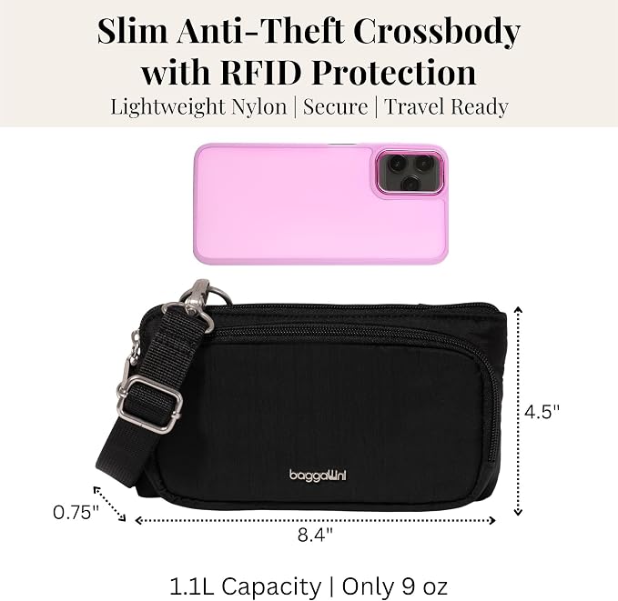 Baggallini Classic Anti-Theft Mini Wallet Crossbody - Image 4