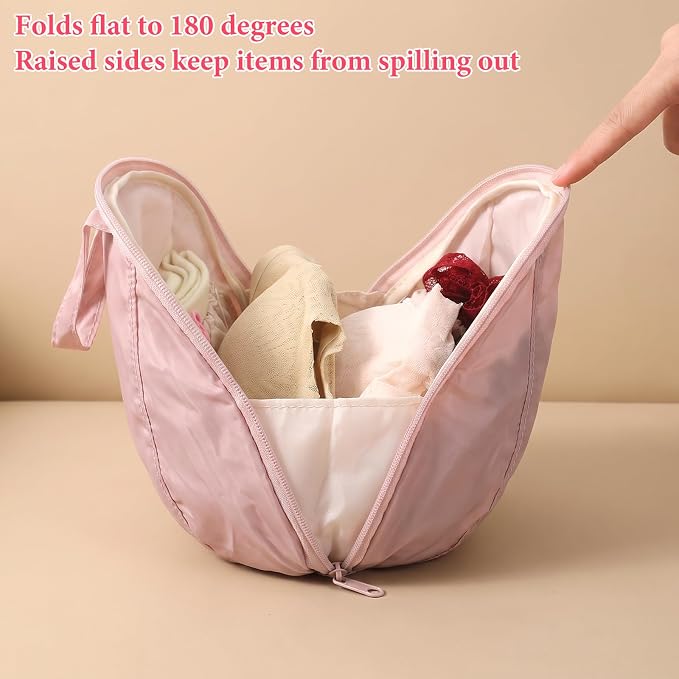 Travel Underwear Organizer Bag Travel Underwear Packing Cube | Portable Multi-Compartment Storage Bag for Women Clothes, Lingerie, Bras, Ideal for Luggages, Suitcases and Carry-Ons - Image 5