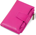 Small Wallet Women RFID Blocking Soft Leather Bifold Compact Card Holder Wallet for Women with Zipper Coin Pocket 4 ID Window by Airkit