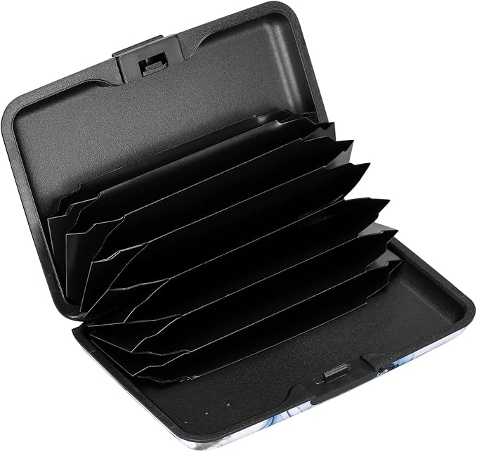 RFID Blocking Credit Card Protector Case Holder Wallet for Men Women | RFID Blocking Credit Card Protector Aluminum ID Case Hard Shell Business Card Holders Metal Wallet for Men or Women - Image 2