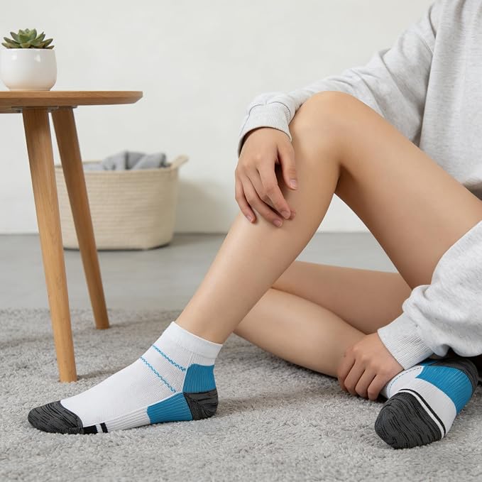 CHARMKING Compression Socks for Women & Men Circulation 15-20 mmHg is Best for Athletic Running Cycling Nurse Daily Wear - Image 4