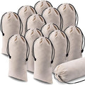 Kenning 12 Pcs 8 x 17 Inches Single Shoe Bags for Travel Breathable Washable Flannel Shoe Pouch with Drawstring for Travel Home Luggage by Kenning