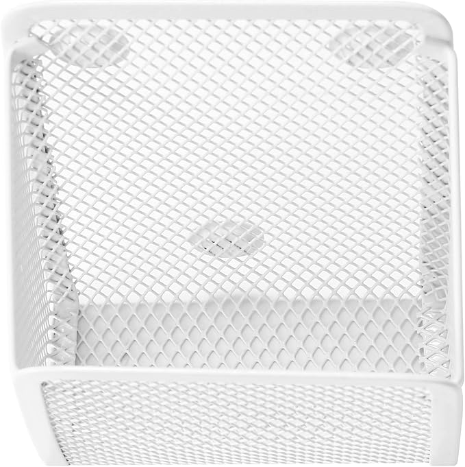 Magnetic Pencil Holder,Mesh Stainless Steel Pen Basket, Metal Writing Utensil Storage Organizer for Whiteboard,Blackboard,Kitchen, Locker, Home, or Office | Metal Writing Utensil Storage Organizer for Whiteboard,Blackboard,Kitchen, Locker, Home, or Office - Image 5